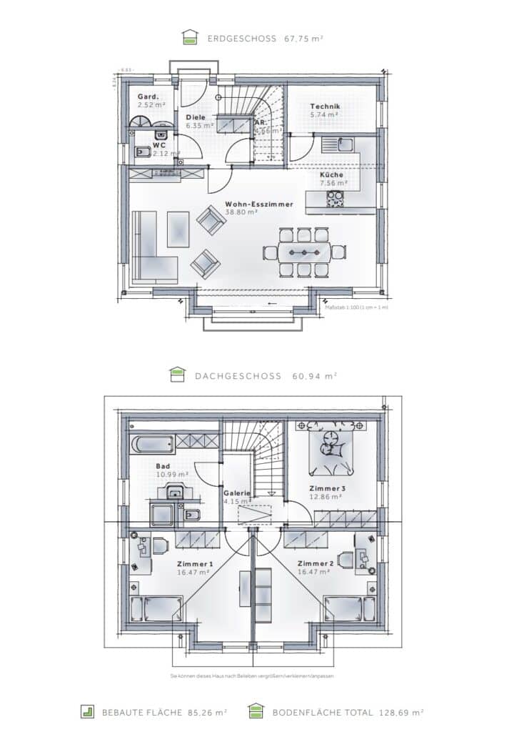 Beispielhaus Grundriss Emotion
