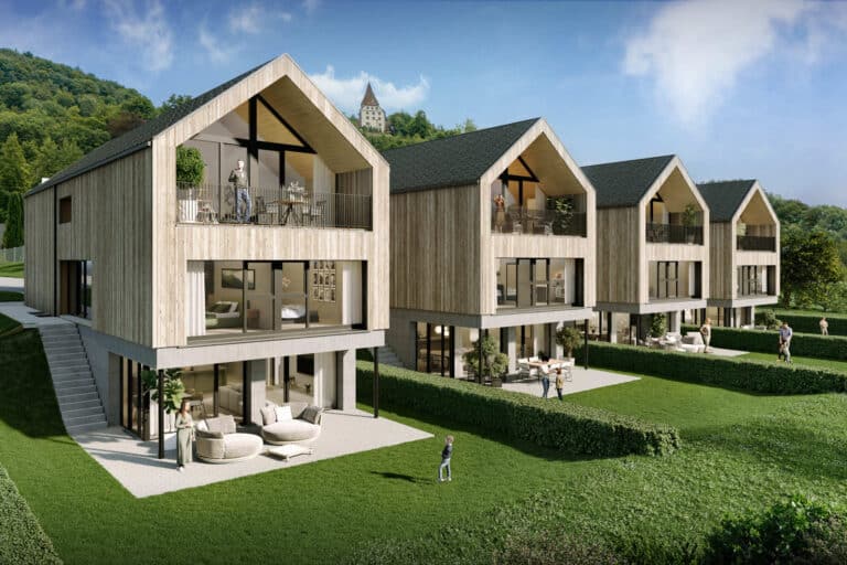 Bienenstrasse Visualisierung aussen Garten BijouHAUS